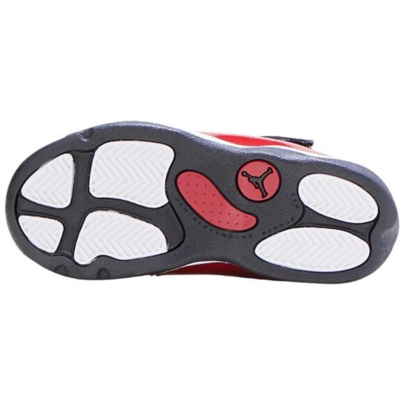 Jordan 6 Rings Shoes Sneakers Black White Gym Red 323420-060 Toddler Size 9C - Picture 6 of 6